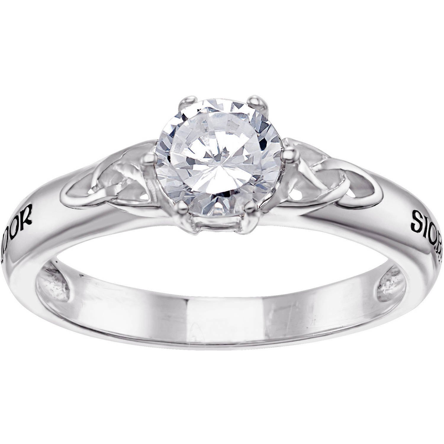Wedding Ring Sets Walmart
 His and Hers 3 Pieces Sterling Silver and CZ Engagement