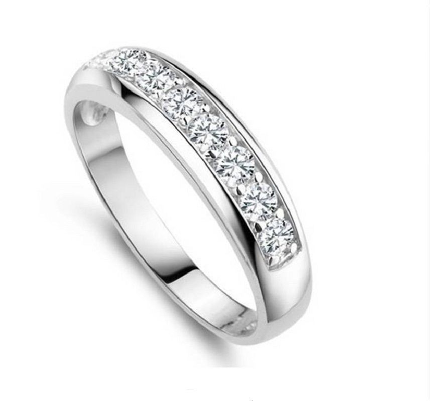 Wedding Rings For Women Cheap
 Cheap Wedding Rings for Women Silver Plated Round CZ Ring