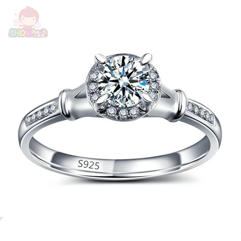 Wedding Rings For Women Cheap
 New Design Classic Generous Shining Round Engagement