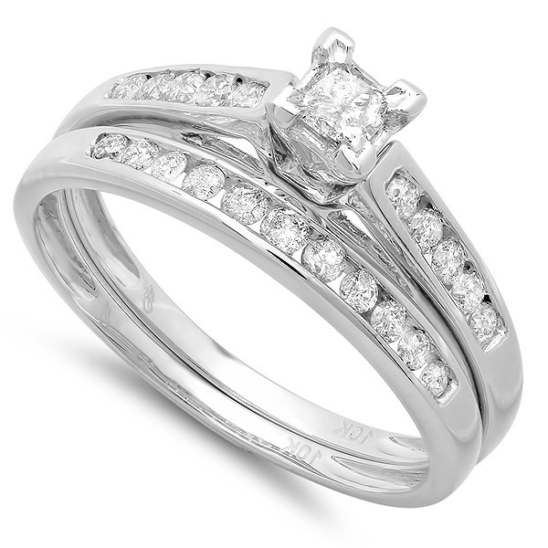 Wedding Rings For Women Cheap
 Perfect Cheap Diamond Bridal Ring Set 1 Carat Diamond on