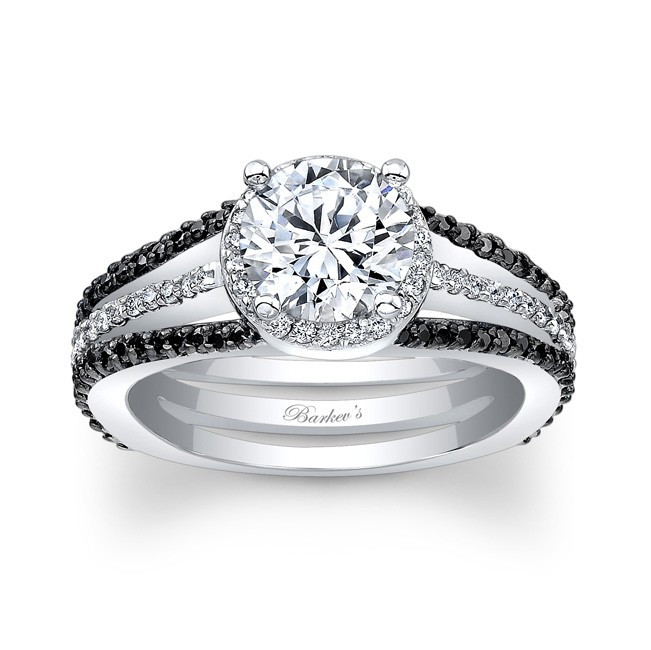 Wedding Rings With Black Diamonds
 Barkev s Black Diamond Engagement Ring 7899LBK