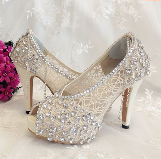 Wedding Shoes For Bride Ivory
 Shoe Ivory Shoes Lace Bridal Shoes Weddbook