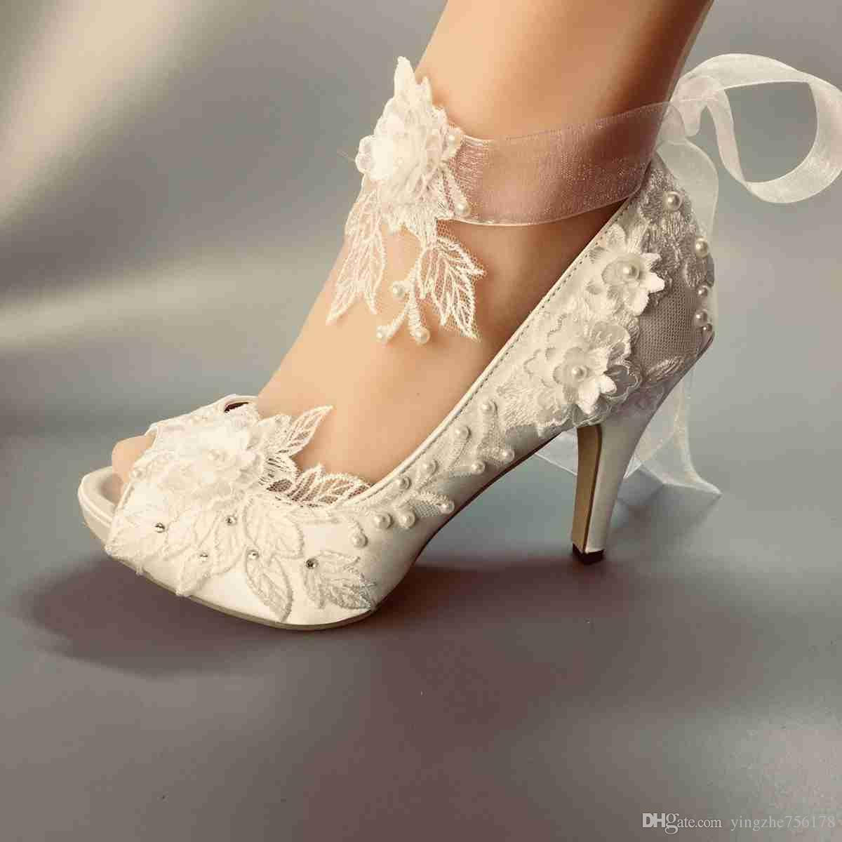 Wedding Shoes For Bride Ivory
 Wedding Shoes Waterproof White Ivory Bride Wedding Dresses