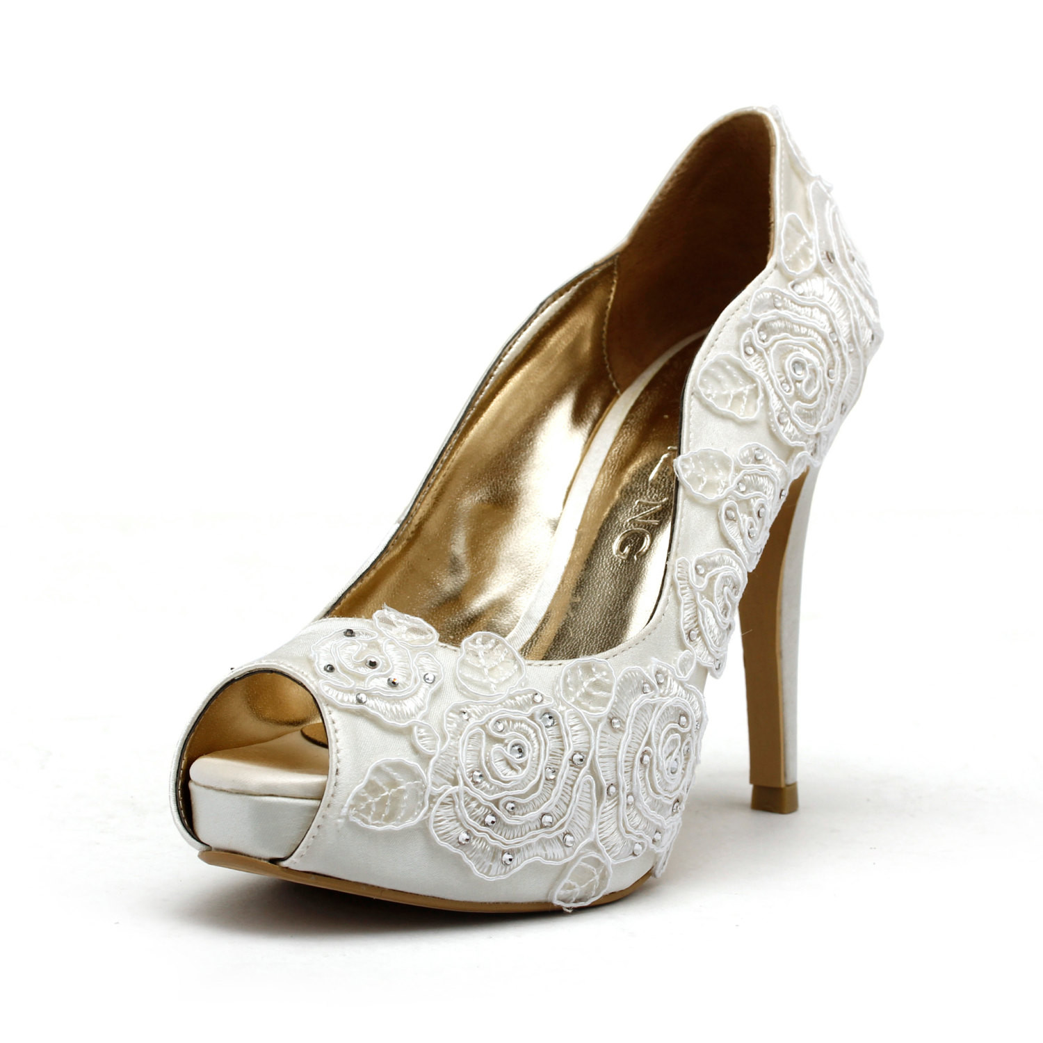 Wedding Shoes For Bride Ivory
 Rose Garden Ivory White Wedding Shoes Ivory White Bridal