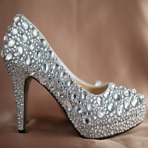 Wedding Shoes With Rhinestones
 35 best images about Bling Bridal Shoes on Pinterest