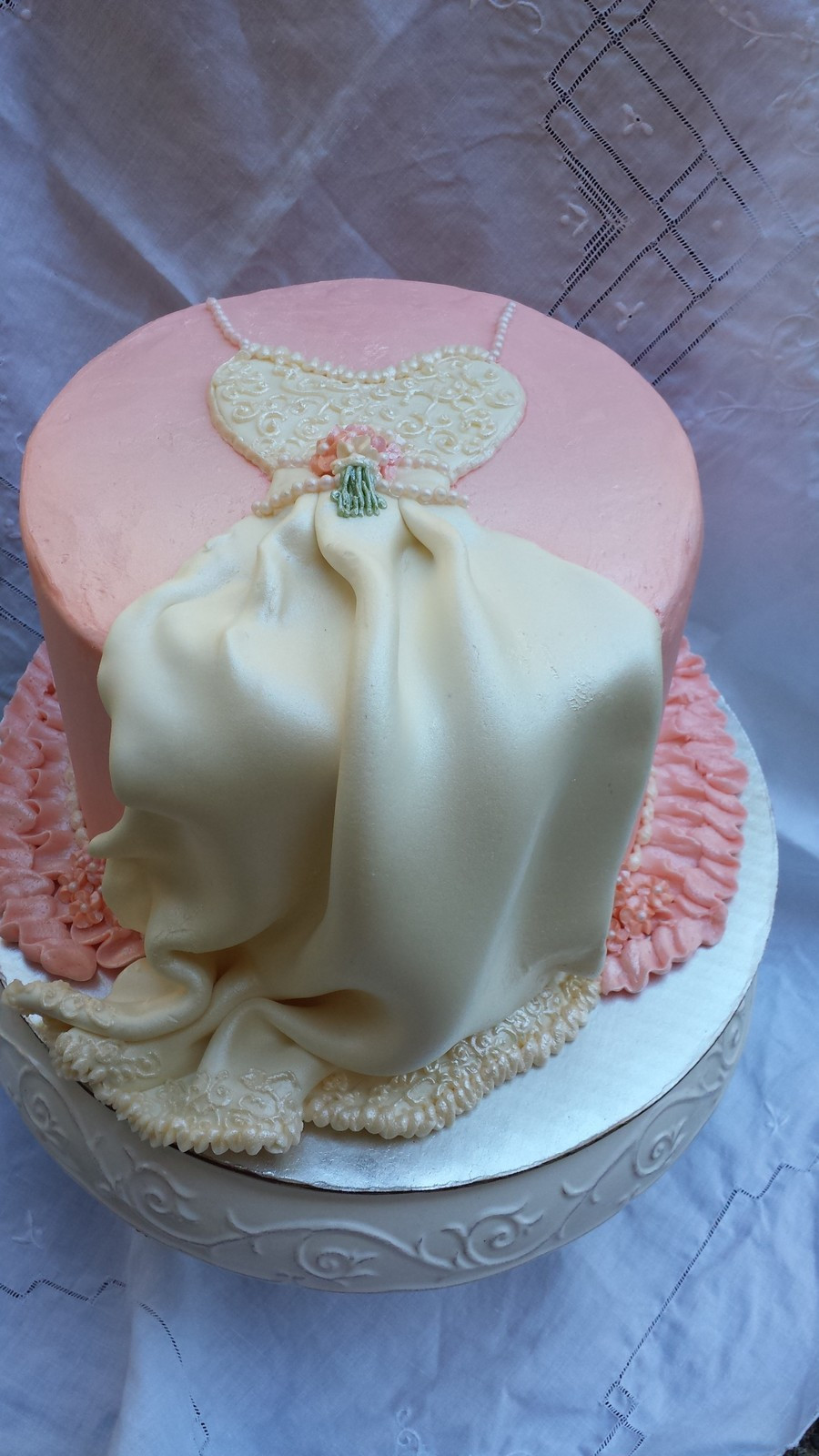 Wedding Shower Cake
 Classic Wedding Dress Cake For Shower CakeCentral