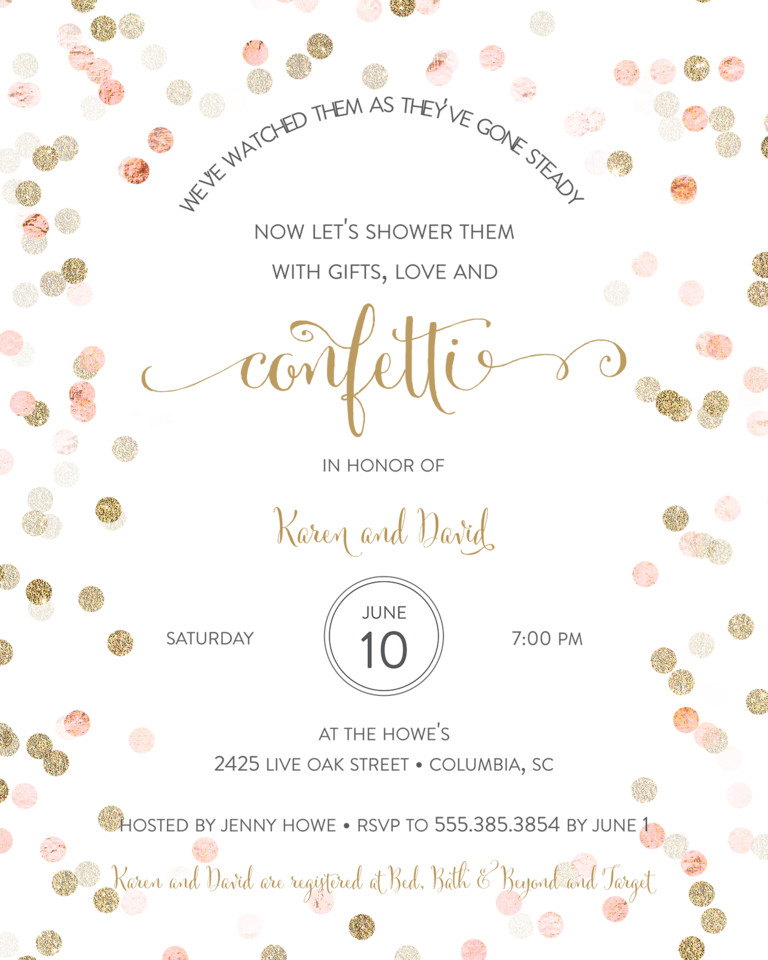 Wedding Shower Invite Wording
 Bridal Shower Invitation Wording Ideas and Etiquette