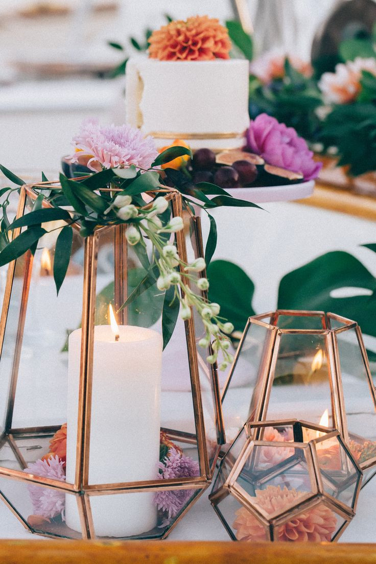 Wedding Tables Decoration
 Ideas for Bronze Copper Wedding Table Decoration