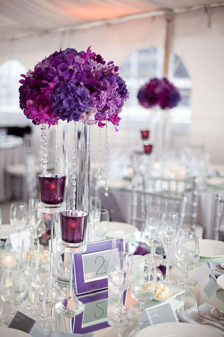 Wedding Tables Decorations
 37 Trendy Purple Wedding Table Decorations