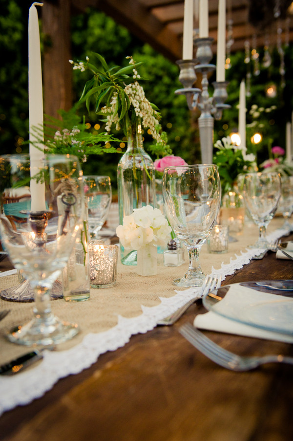 Wedding Tables Decorations
 A Country & Vintage Style Wedding Rustic Wedding Chic