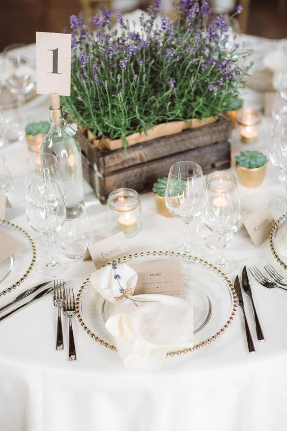 Wedding Tables Decorations
 40 Charming And Romantic Lavender Wedding Ideas
