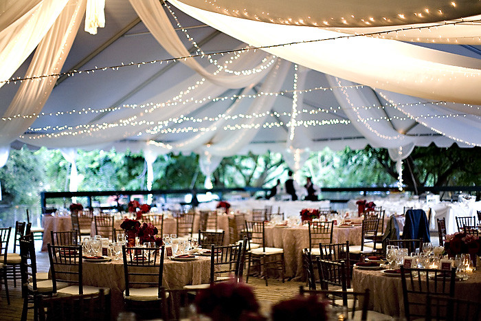 Wedding Tent Lighting DIY
 Jo e s blog Guests await the bridal party at a Vermont