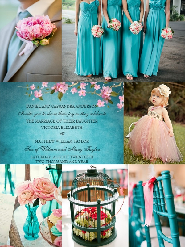 Wedding Themes And Motifs Philippines
 Wedding Color Motif Shades of Pink and Teal