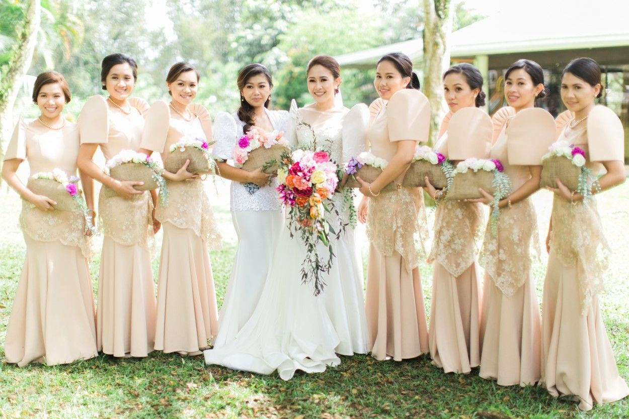 Wedding Themes And Motifs Philippines
 Bridal entourage filipiniana wedding bridesmaids