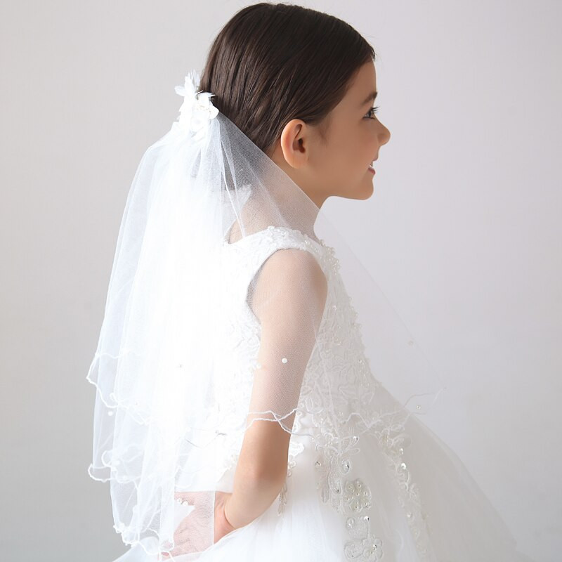 Wedding Veil Short
 New Wedding Short Bridal Head Veil 2 Tiers With Bow b