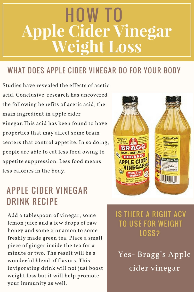 Weight Loss With Apple Cider Vinegar
 How To use Apple Cider Vinegar for Weight Loss ACVD