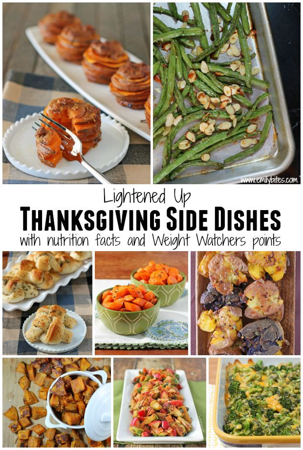 Weight Watcher Side Dishes
 Lightened Up Thanksgiving Recipes Roundup