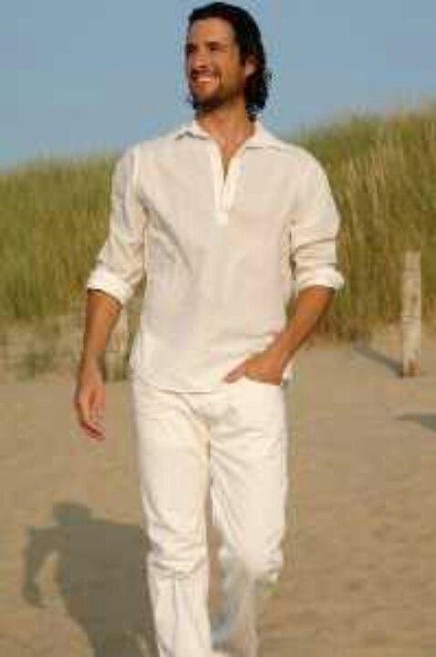What To Wear To A Beach Wedding Men
 For the fellas all white