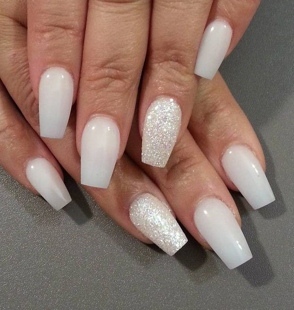 White Coffin Nail Designs
 69 Impressive Coffin Nails You Always Wanted to Sport