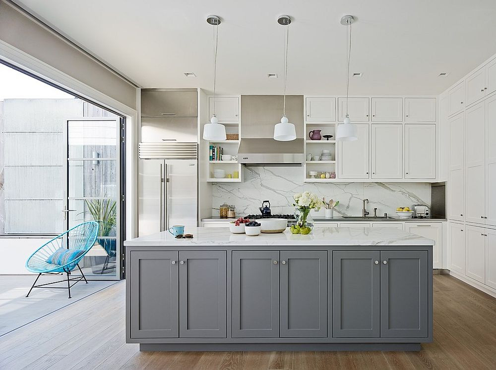 White Kitchen Cabinet Styles
 Classic and Trendy 45 Gray and White Kitchen Ideas