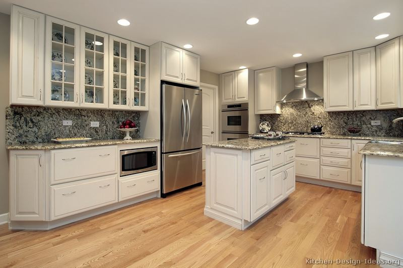 White Kitchen Cabinet Styles
 of Kitchens Traditional White Kitchen