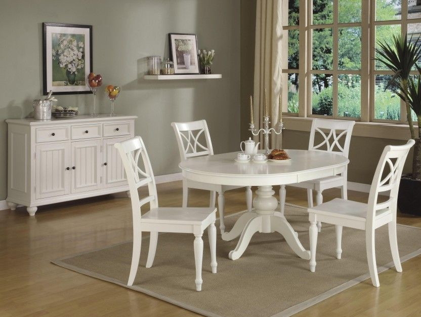 White Kitchen Table Chairs
 round white kitchen table sets