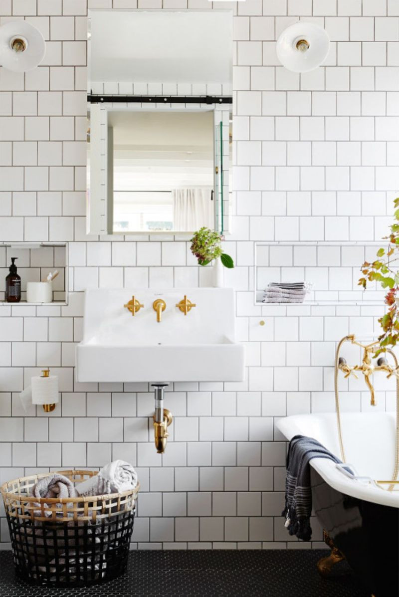 White Square Tile Bathroom
 Say Hello To The New Bathroom Tile Trend