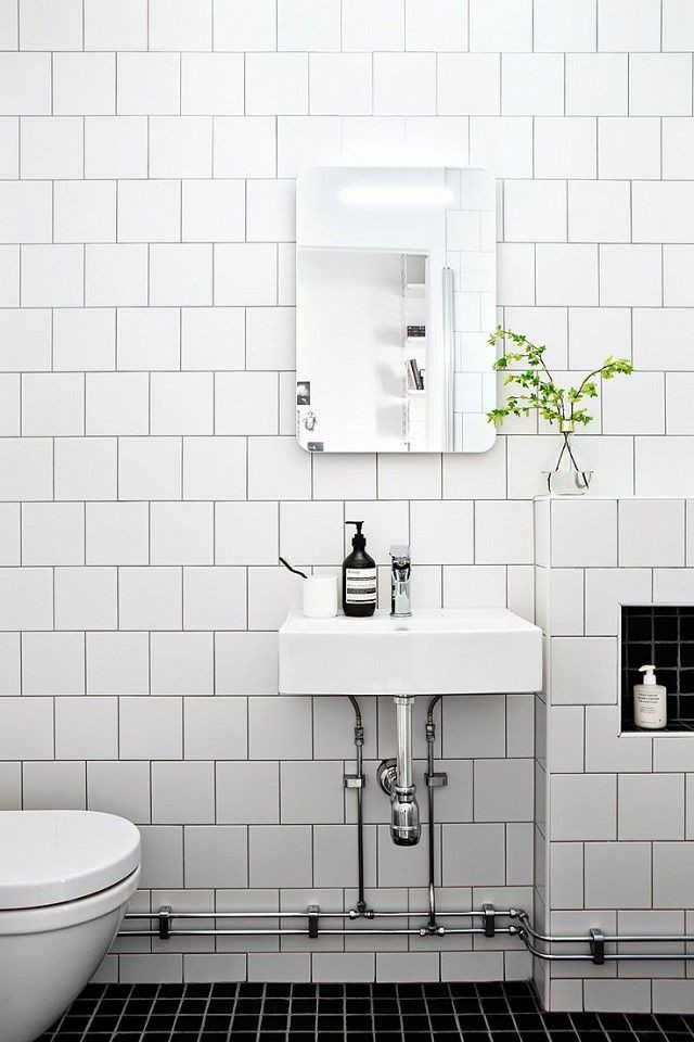 White Square Tile Bathroom
 Could This Be the Next "It" Tile
