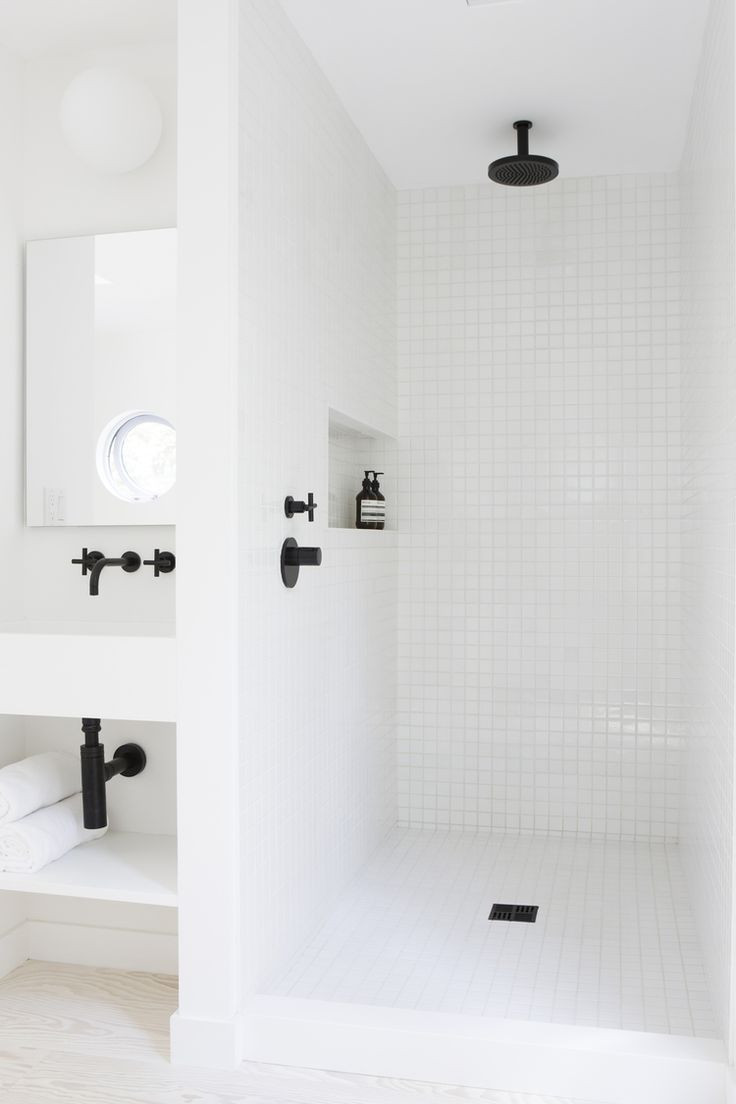 White Tile Bathroom Shower
 10 Favorites White Bathrooms from the Remodelista