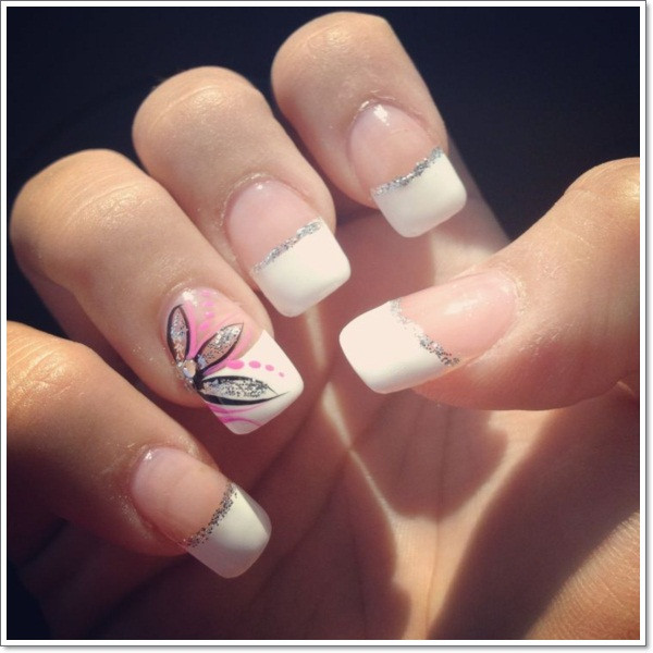 White Tip Nail Designs
 22 Awesome French Tip Nail Designs