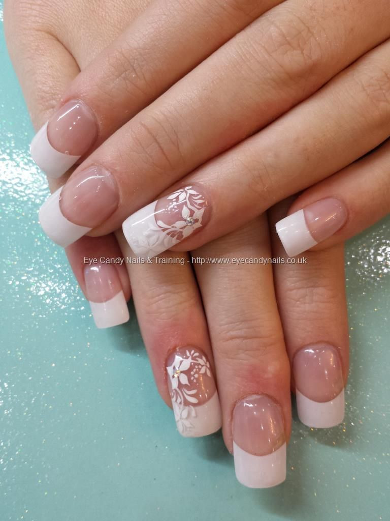 White Tips Nail Art
 White tips by Nicola freehand nail art by Elaine Taken at