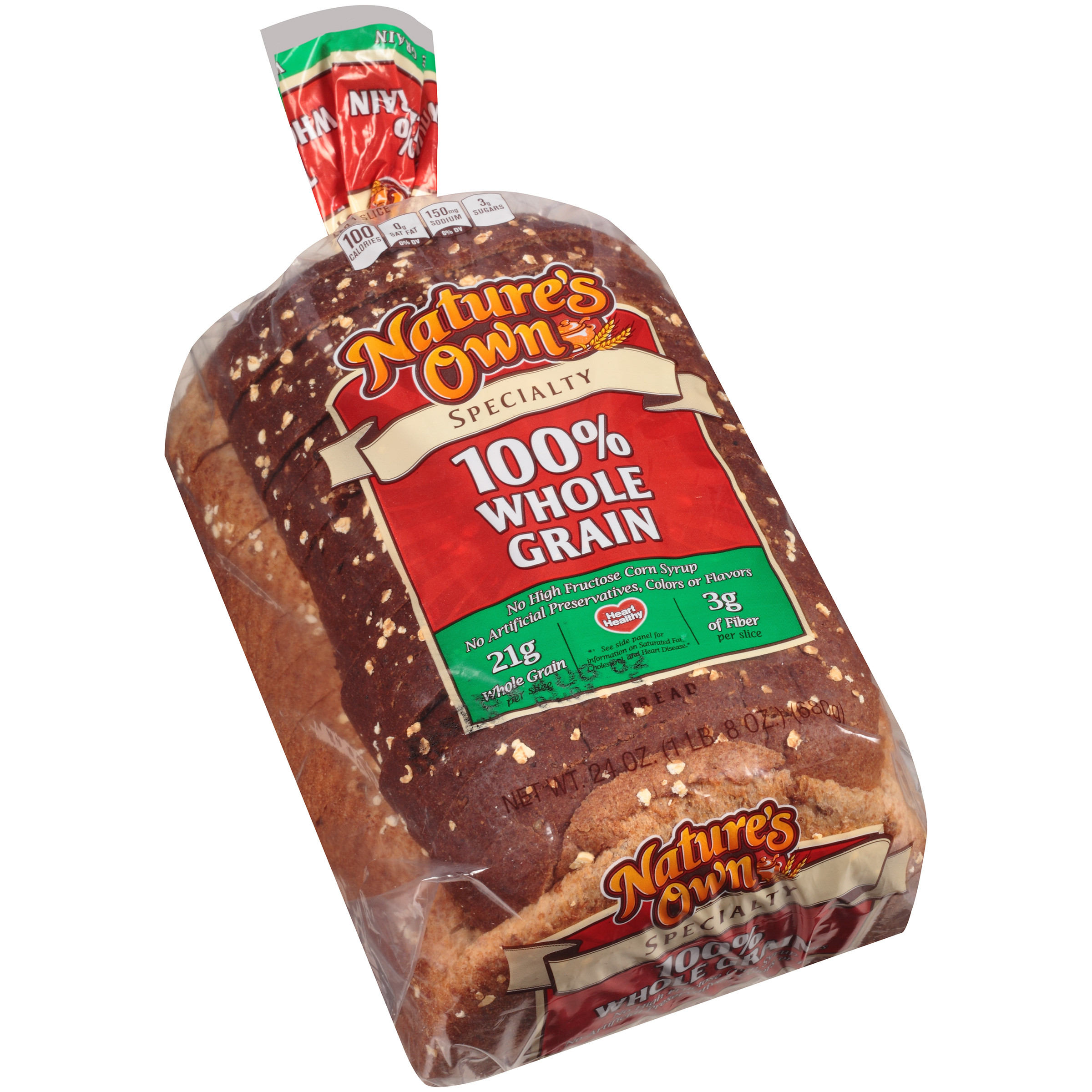 Whole Grain Bread Fiber
 Nature s Own Specialty Double Fiber Wheat Bread 24 oz