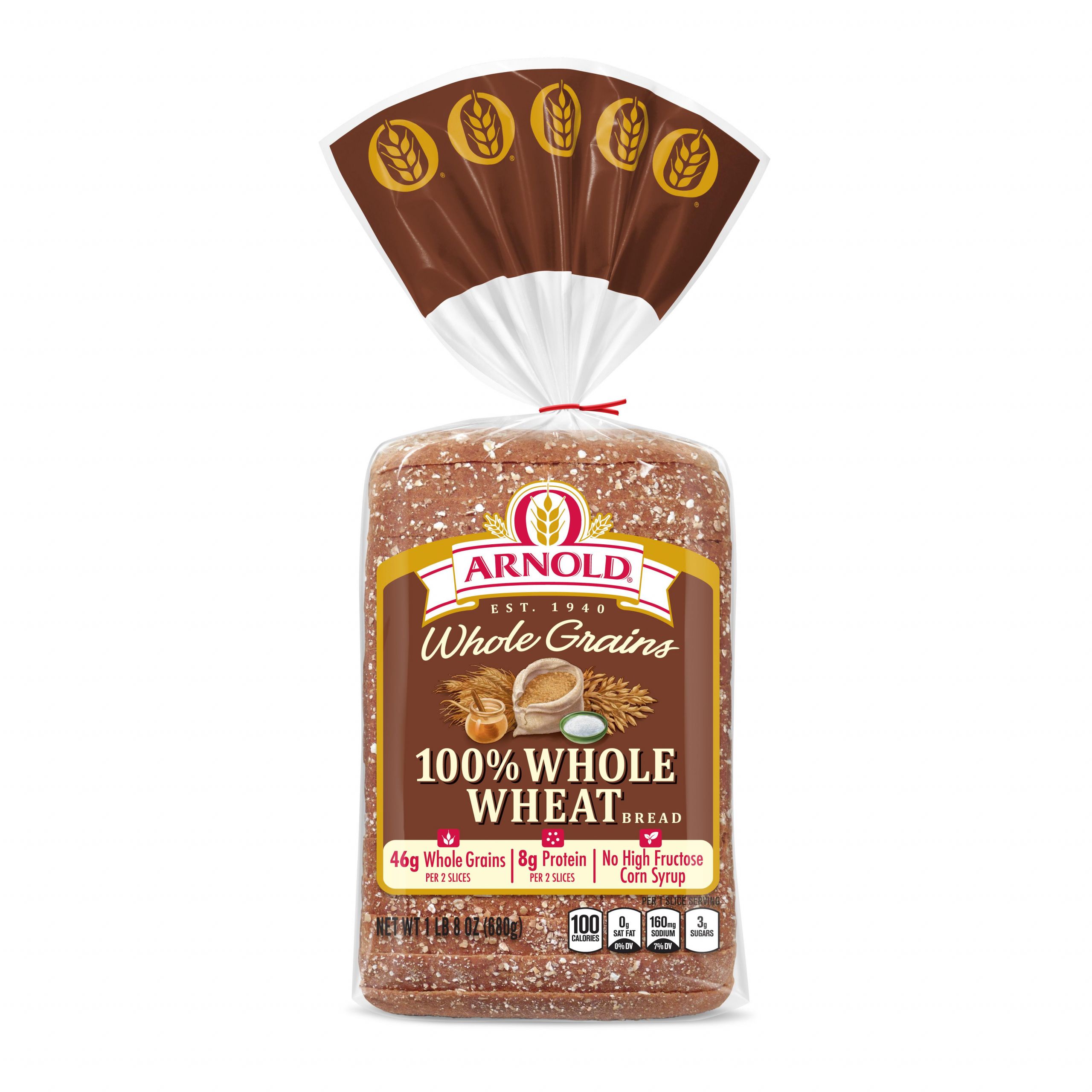 Whole Grain Bread Fiber
 Arnold whole grains whole wheat sliced bread 24