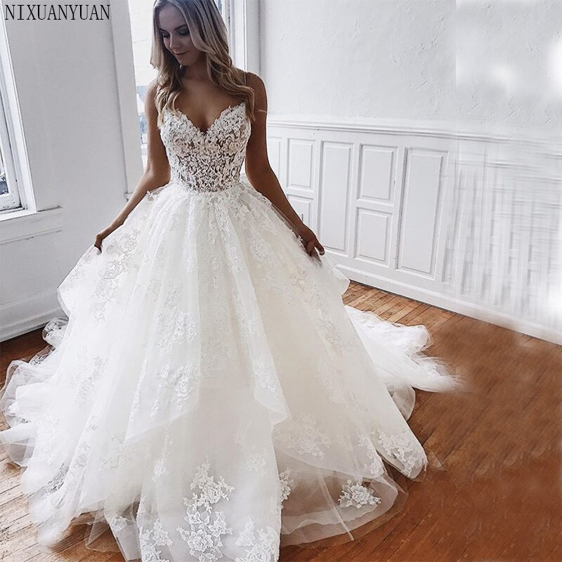 Wholesale Wedding Gowns
 Wholesale Elegant Wedding Dresses Spaghetti Straps Bridal