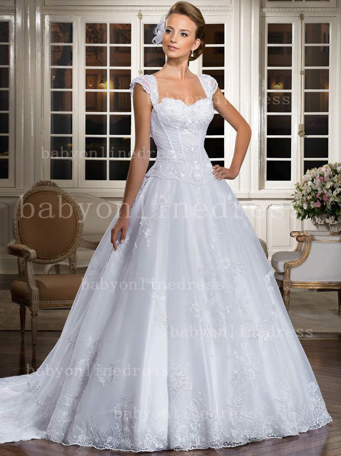 Wholesale Wedding Gowns
 Wholesale Lace Gowns Bridal White Sweetheart Cap Sleeve