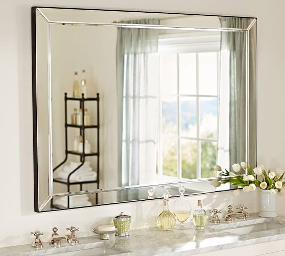Wide Bathroom Mirror
 Astor Double Wide Fixed Mirror