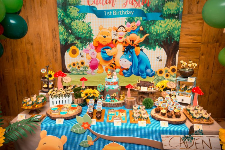 Winnie The Pooh 1st Birthday Decorations
 Caden’s Winnie The Pooh Themed 1st Birthday Party at 10 SCOTTS