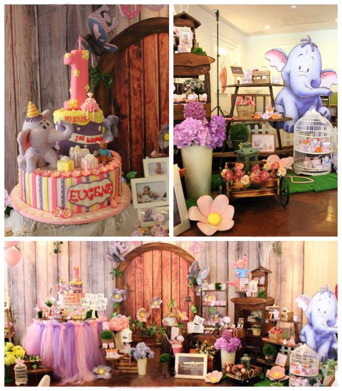 Winnie The Pooh 1st Birthday Decorations
 Kara s Party Ideas Winnie The Pooh Heffalump Birthday