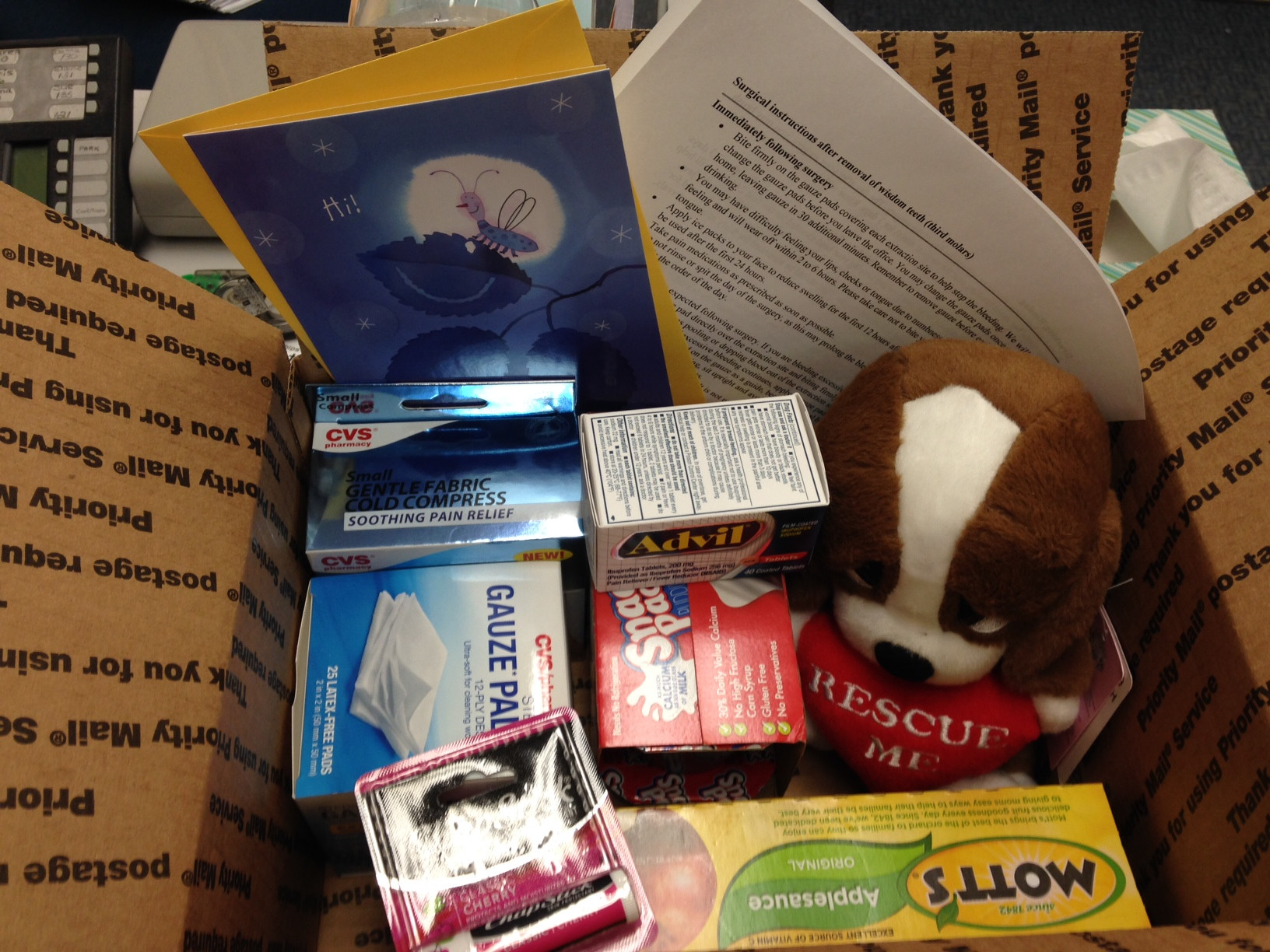 Wisdom Teeth Gift Basket Ideas
 Wisdom Teeth Removal Care Package Post care instructions