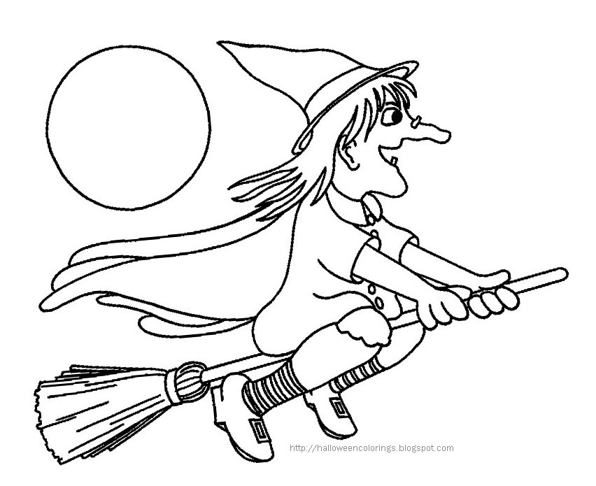Witch Coloring Pages Printables
 HALLOWEEN COLORINGS