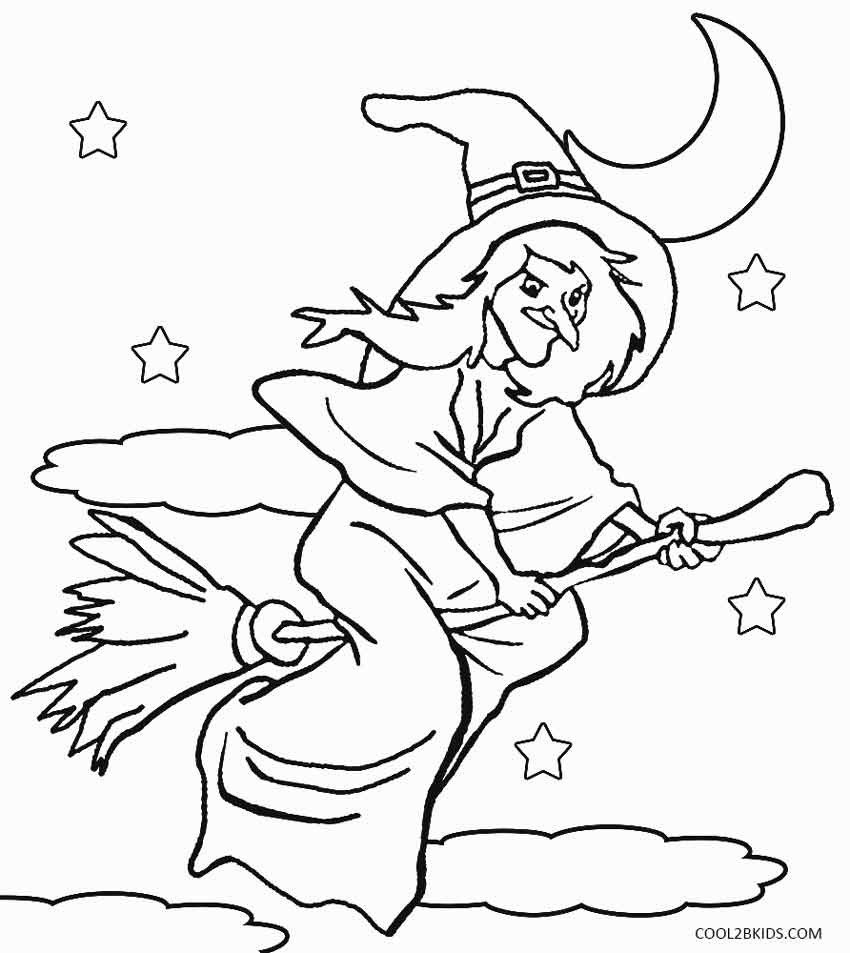 Witch Coloring Pages Printables
 Printable Witch Coloring Pages For Kids