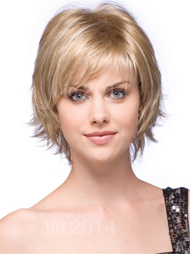 Women'S Short Haircuts
 La s Hair y Short Light Blonde Straight Natural Women