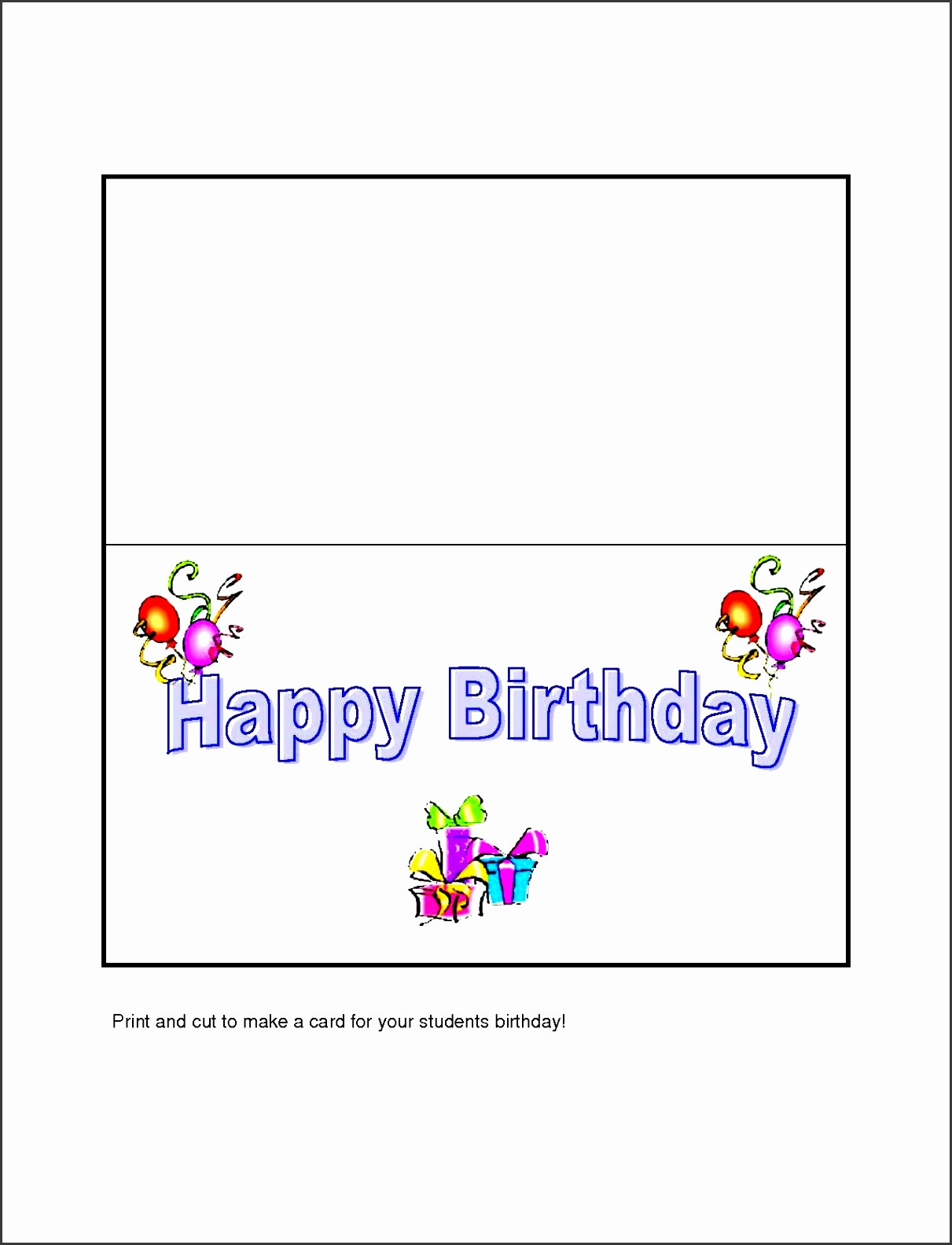 Word Birthday Card Template
 10 Free Microsoft Word Greeting Card Templates