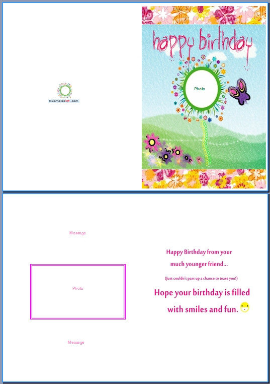 Word Birthday Card Template
 Free Other Design File Page 19 Newdesignfile