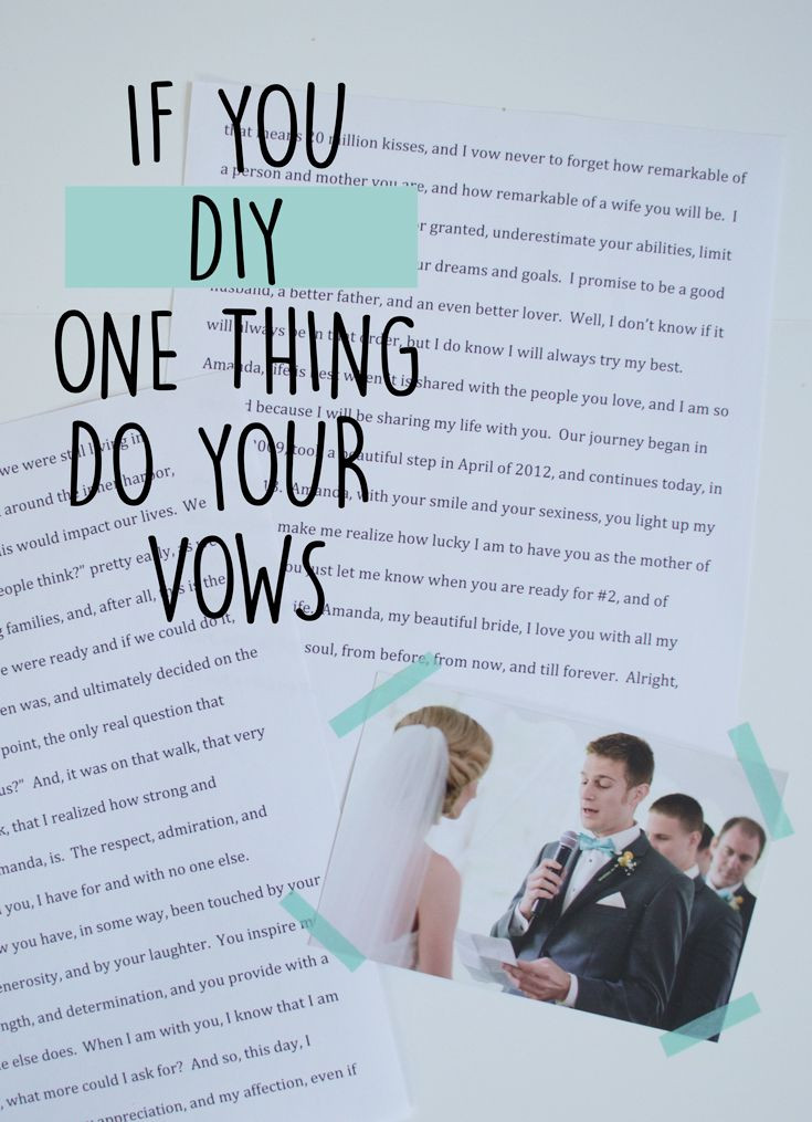 Writing Own Wedding Vows
 How to write your own wedding vows