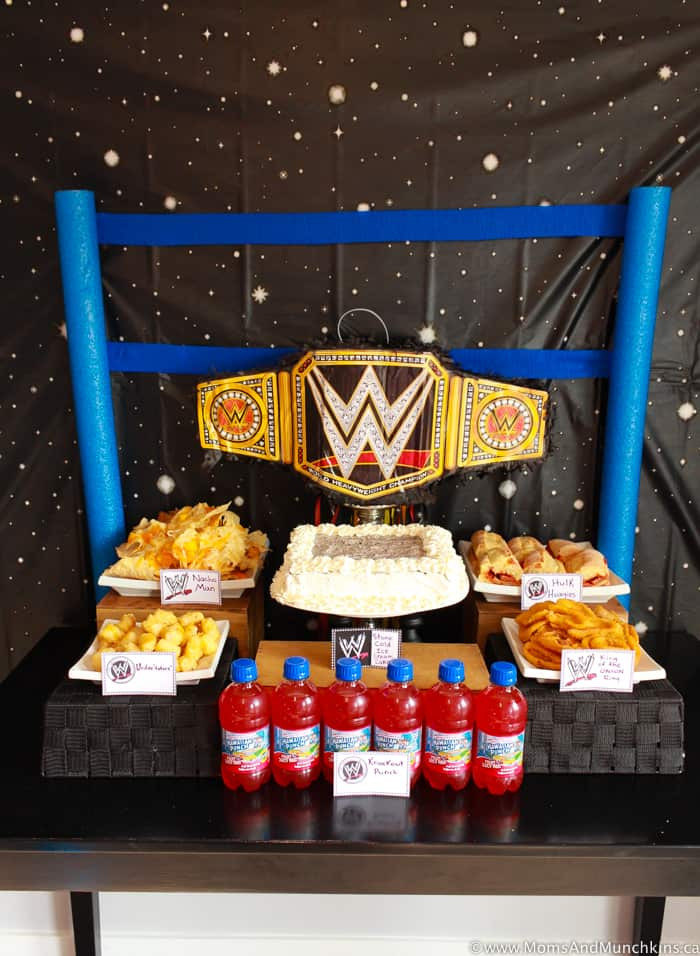 Wwe Party Food Ideas
 WWE Birthday Party Ideas for Kids Moms & Munchkins