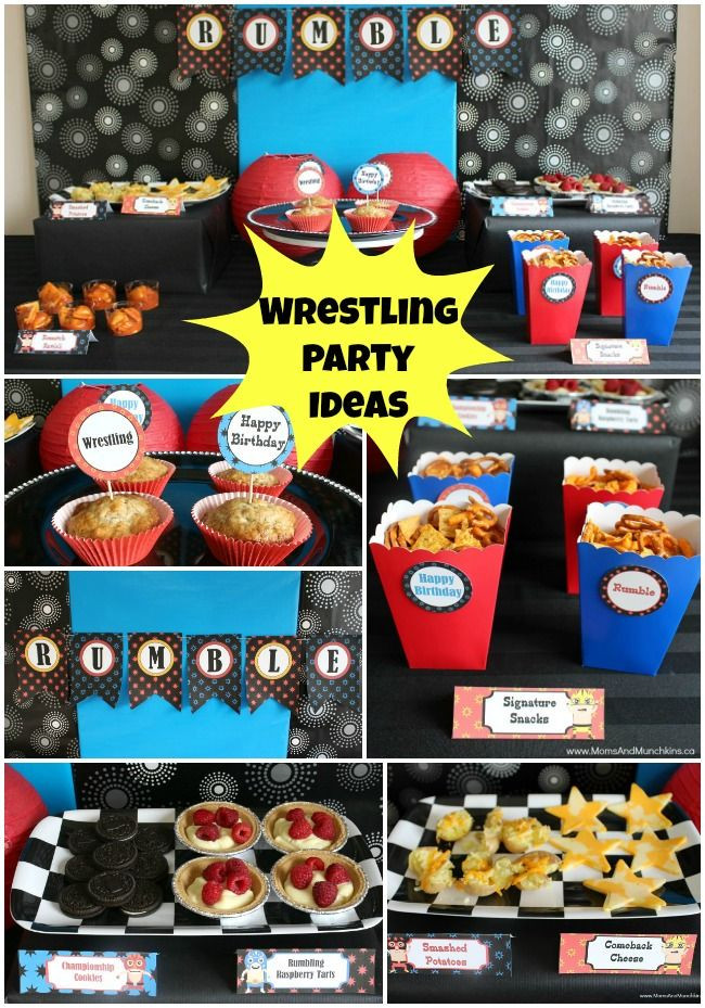 Wwe Party Food Ideas
 Wrestling Party Ideas & Printables