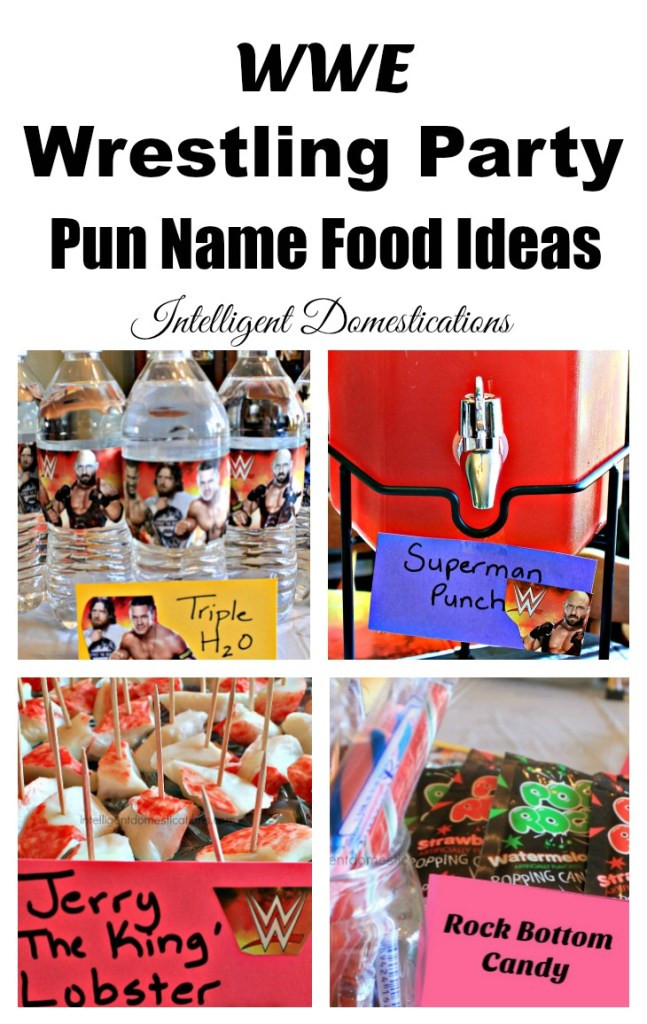 Wwe Party Food Ideas
 WWE Party Food with Pun Names