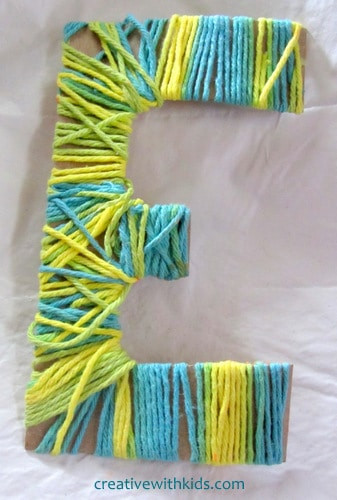 Yarn Crafts For Kids
 Yarn Wrapped Letters Classic Kids Crafts