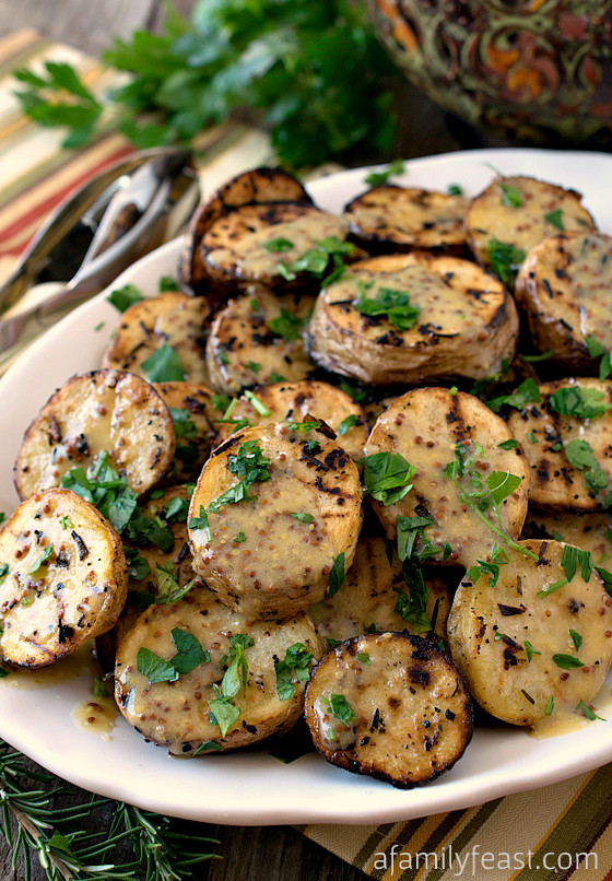 Yellow Potato Recipes
 Grilled Yellow Potatoes with Mustard Sauce